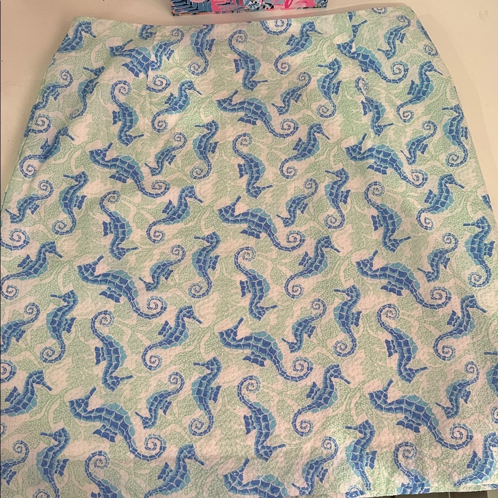 Vineyard Vines Blue and Green Patterned Skirt